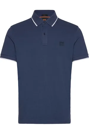 HUGO BOSS Passertip Tops Polos Short-sleeved Navy