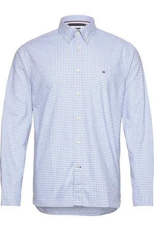 Tommy Hilfiger 1985 Oxford Gingham Rf Shirt Tops Shirts Casual Blue