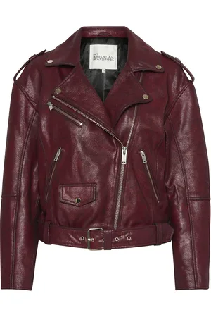My Essential Wardrobe Mwgilo Leather Jacket Læderjakke Skindjakke Burgundy