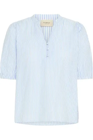 FRANSA Frcayla Bl 1 Tops Blouses Short-sleeved Blue