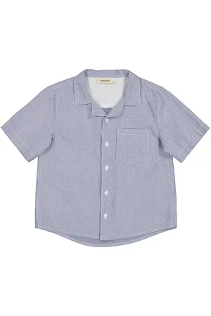 Marmar Copenhagen Tage Tops Shirts Short-sleeved Shirts Blue