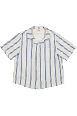 Marmar Copenhagen Tage Tops Shirts Short-sleeved Shirts Blue