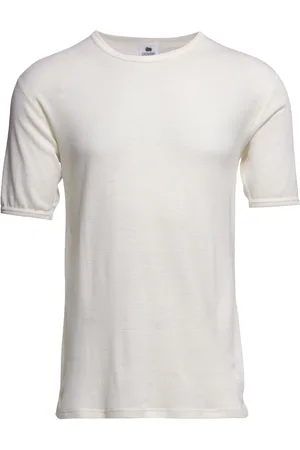 Dovre Wool T-Shirt Tops T-Kortærmet Skjorte Cream