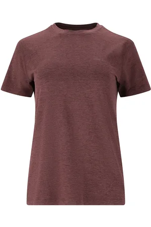 Endurance Alvaly W Melange S/S Tee Sport Women Sport Clothing Sports Tops & T-shirts Sport T-Skjorte Brown