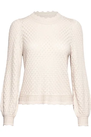Freequent Fqgina-Pullover Tops Knitwear Jumpers Cream
