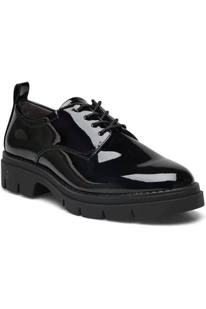 Tamaris Women Lace-Up Snøresko Flade Black