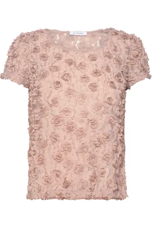 Ida Sjöstedt 242 Emile Top Designers Blouses Short-sleeved Pink