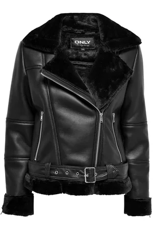 ONLY Onlagnete Faux Leather Biker Jkt Cs Otw Læderjakke Skindjakke Black