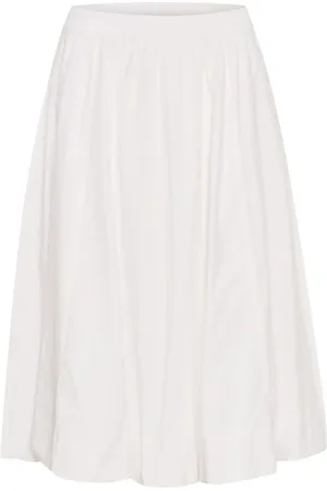 My Essential Wardrobe Sunnamw Baloon Skirt Skirts Maxi Skirts White