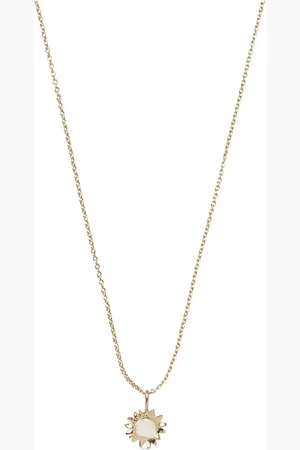 Enamel Sunshine Necklace Accessories Jewellery Necklaces Dainty Necklaces Gold