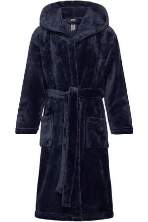Lindex Robe Morgenkåbe Badekåbe Navy