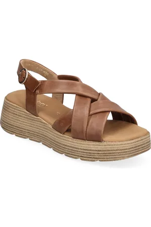Gabor Sandal Shoes Summer Shoes Platform Sandals Brown