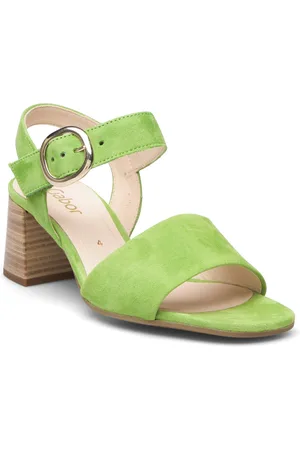 Gabor Ankle-Strap Sandal Sandal Med Hæl Green