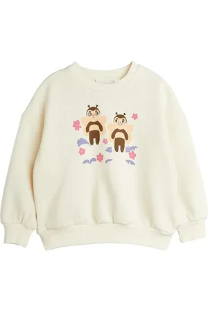 Mini Rodini Bees Sp Sweatshirt Tops Sweatshirts & Hoodies Sweatshirts Cream