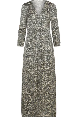 Second Female Luna Maxi Dress Maxikjole Festkjole Grey