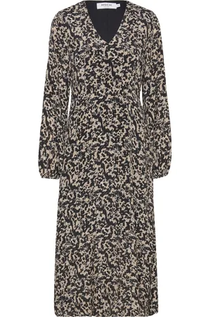 MSCH Mschrhian Dress Aop Knælang Kjole Black