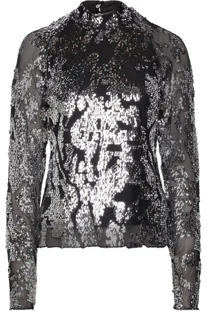 Twist & tango Willa Top Tops Blouses Long-sleeved Silver