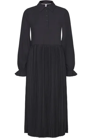Culture Cubetty Dress Knælang Kjole Black