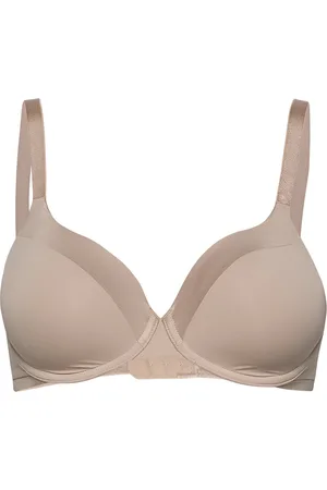 Lindex Bra Dahlia Shiny Matt Lingerie Bras & Tops Full Cup Bras Beige