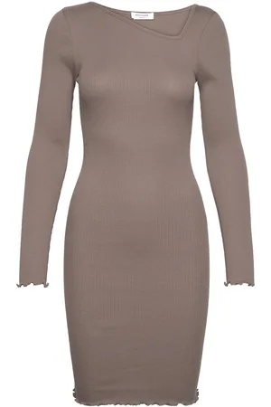 Rosemunde Cotton Dress Kort Kjole Beige