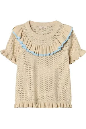 Fliink Emmy Ss Blouse Tops Blouses & Tunics Beige