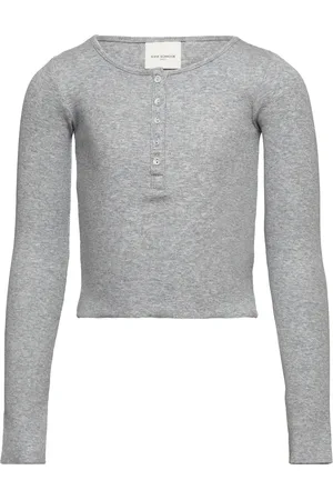Sofie Schnoor T-Shirt Long-Sleeve Tops T-shirts Long-sleeved T-Skjorte Grey
