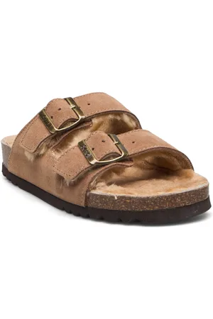 Scholl Sl Josephine Suede Taupe Flade Sandaler Beige