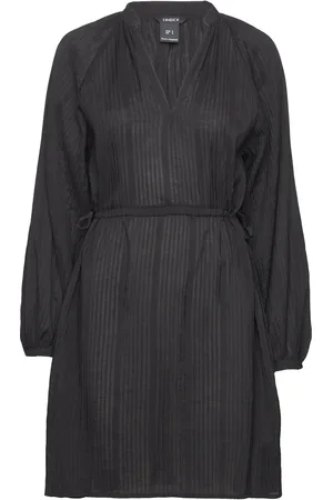 Lindex Dress Judi Knælang Kjole Black