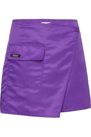 Norr Regan Mini Skirt Kort Nederdel Purple