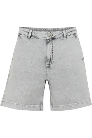 My Essential Wardrobe Malomw 143 Shorts Bottoms Shorts Denim Shorts Grey