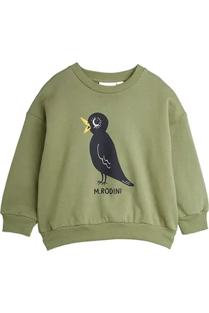 Mini Rodini Blackbird Sp Sweatshirt Tops Sweatshirts & Hoodies Sweatshirts Green