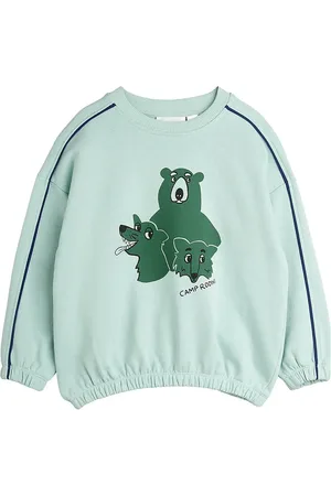 Mini Rodini Camp Rodini Sp Sweatshirt Tops Sweatshirts & Hoodies Sweatshirts Blue