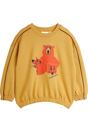 Mini Rodini Camp Rodini Sp Sweatshirt Tops Sweatshirts & Hoodies Sweatshirts Yellow