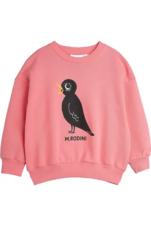 Mini Rodini Blackbird Sp Sweatshirt Tops Sweatshirts & Hoodies Sweatshirts Pink