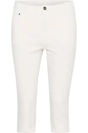 Kaffe Kazelina Capri Jeans Bottoms Jeans Slim Cream