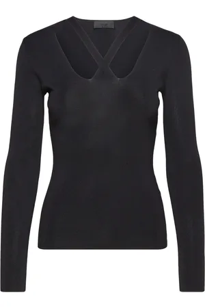 Levete Room Lr-Donda Tops T-shirts & Tops Long-sleeved Black