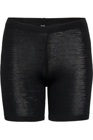Lindex Biker Leggings Merino Wool Shorts Black