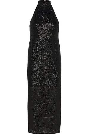 Object Objyasmine S/L Long Dress 130 Knælang Kjole Black