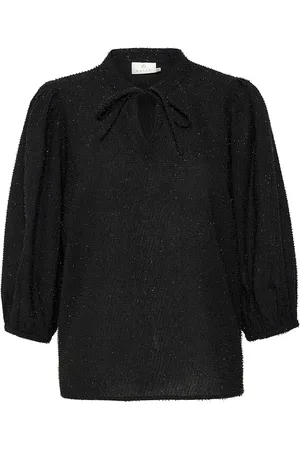 Kaffe Kaalexies Blouse Tops Blouses Long-sleeved Black