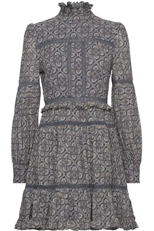 By Malina Francesca Dress Kort Kjole Grey