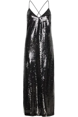 Lindex Dress Sofi Sequin Maxikjole Festkjole Black