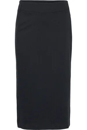 INWEAR Aronoiw Long Skirt Knælang Nederdel Black