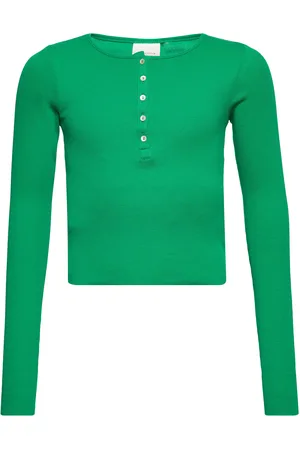 Sofie Schnoor T-Shirt Long-Sleeve Tops T-shirts Long-sleeved T-Skjorte Green