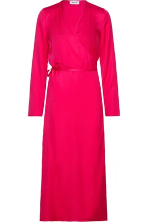 Modstrom Floremd Wrap Dress Maxikjole Festkjole Pink