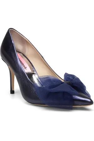 Custommade Aljo Metallic Tulle Shoes Heels Pumps Classic Blue