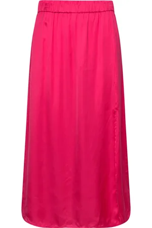 Modstrom Floremd Skirt Knælang Nederdel Pink
