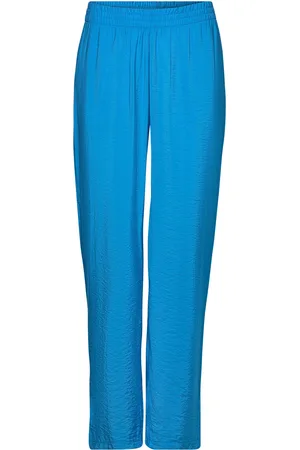 Envii Enelement Pants 6891 Bottoms Trousers Wide Leg Blue