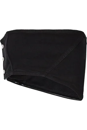 Cannari Concept Black Wash Bandana T0P Tops Crop Tops Sleeveless Crop Tops Black