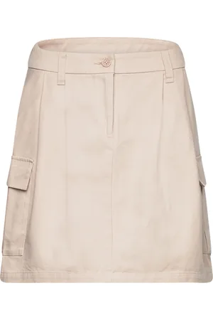 Rosemunde Cargo Skirt Kort Nederdel Cream