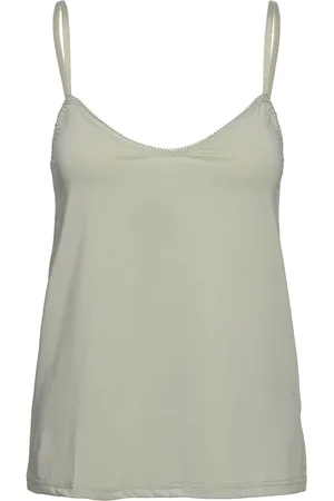 Rosemunde Strap Top Tops T-shirts & Tops Sleeveless Green